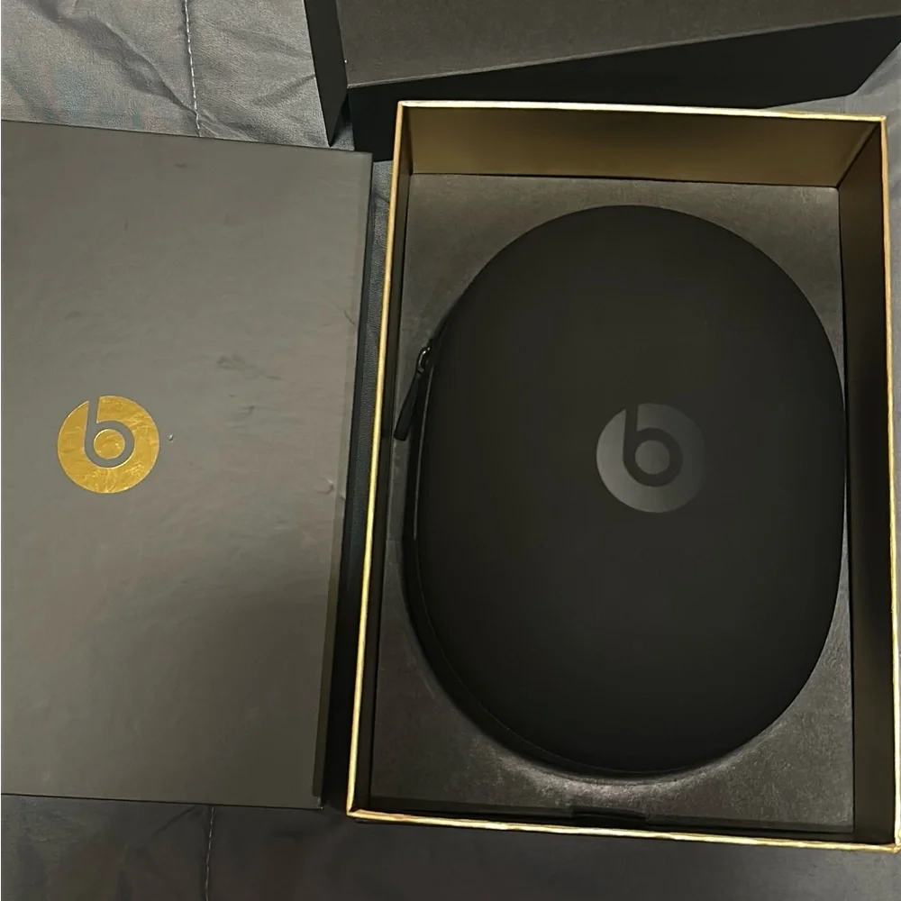 Beats Black Headphones with Case